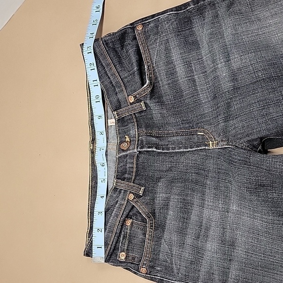 David Kahn, Size 4 "Lauren" Boot Cut, Mid Rise Jeans, Midnight Blue-Black Color - Picture 4 of 12